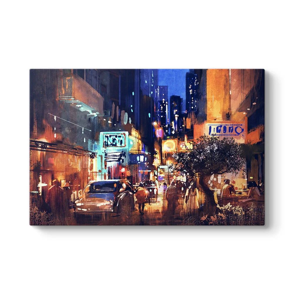 Vektörel Cadde Tablo - Model 1
